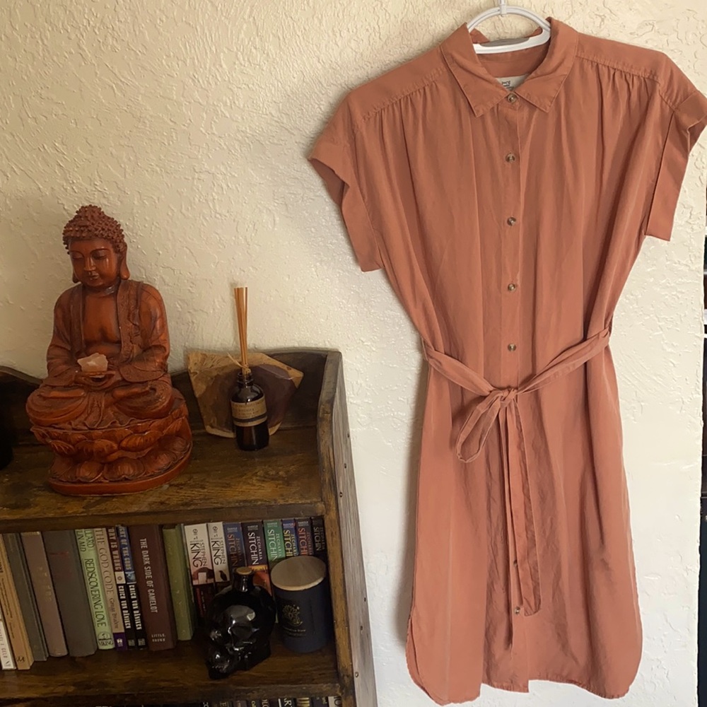 Thread & Supply button down dress - size s -